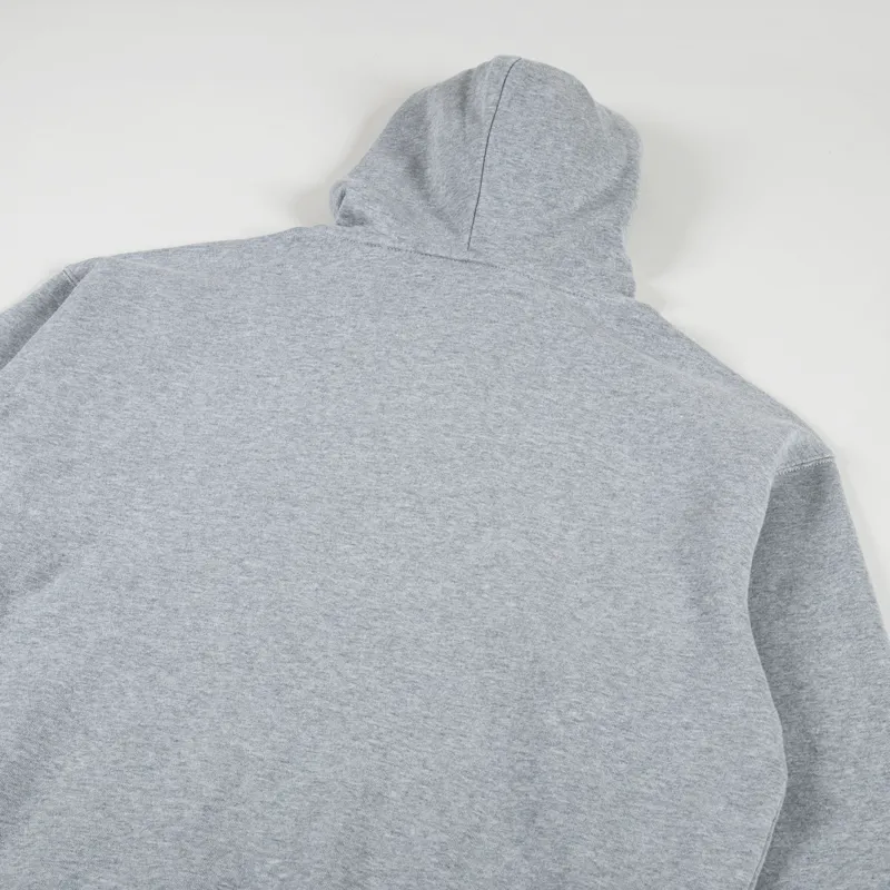 Carharrt WIP Hooded Heart Patch Sweat Grey Heather-5