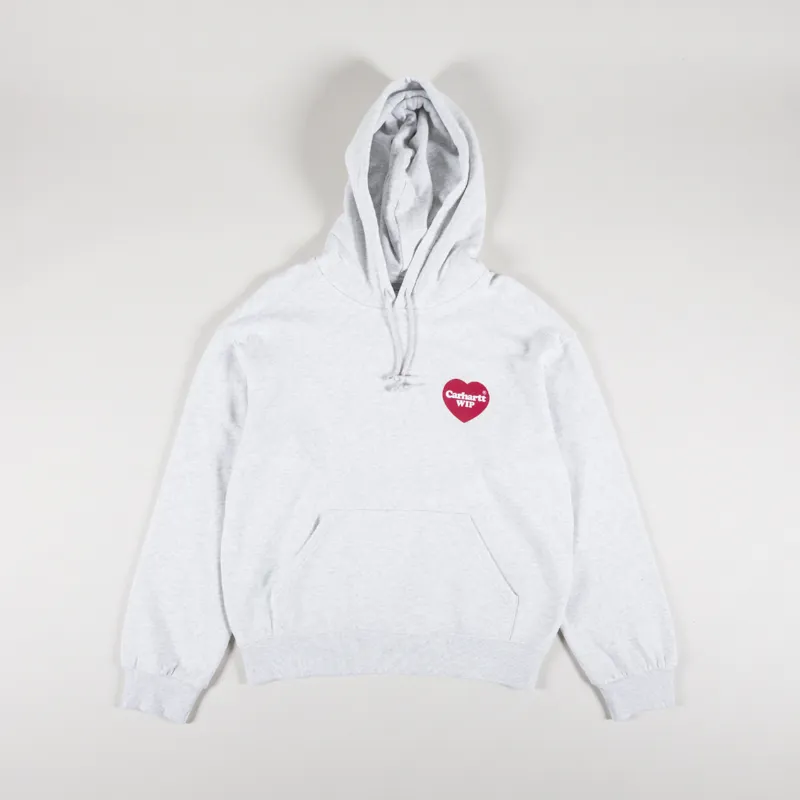 Carhartt WIP Hooded Heart Sweat Ash Heather-1