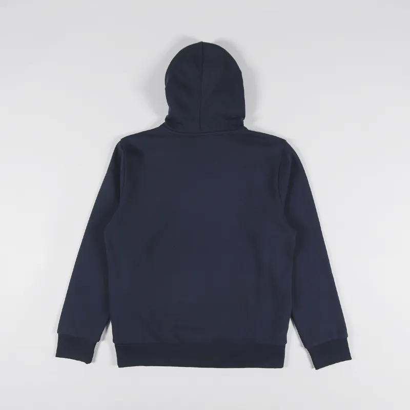 Carhartt WIP Hooded Script Embroidery Sweat Atom Blue White-1