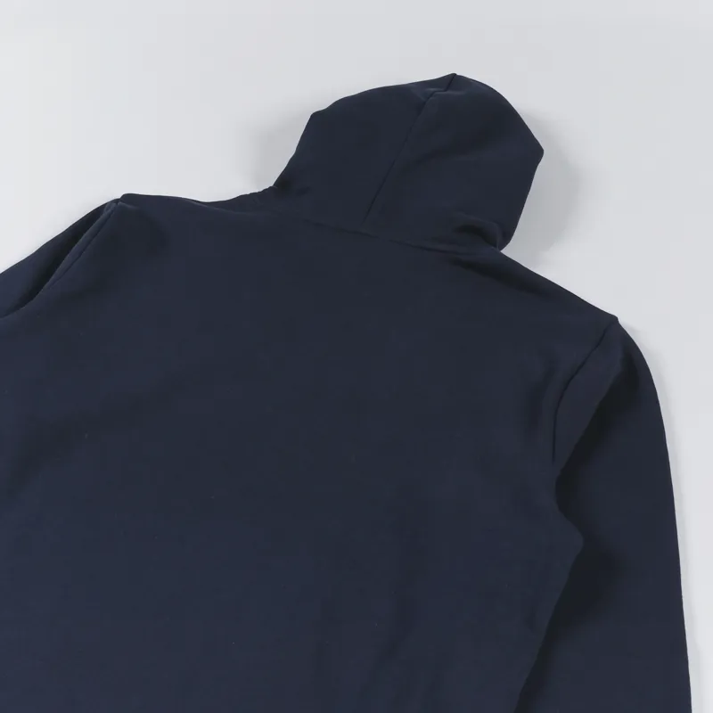 Carhartt WIP Hooded Script Embroidery Sweat Atom Blue White-5