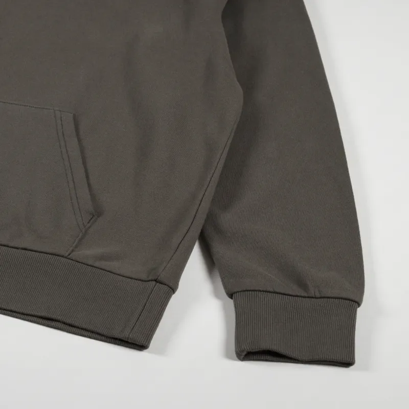 Carhartt WIP Hooded Script Embroidery Sweat Cypress Black-1
