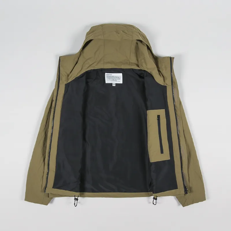 Uniform Bridge Mens Hooded Fishing Jacket Golden Yellow Brown
