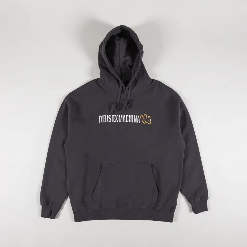 Deus Ex Machina Heads Roll Hoodie Anthracite-1