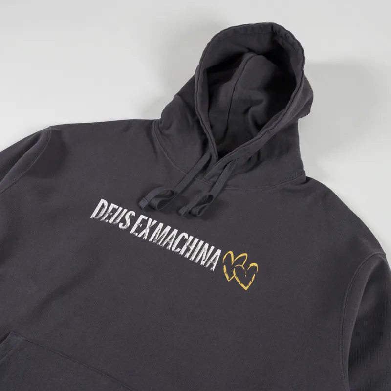 Deus Ex Machina Heads Roll Hoodie Anthracite-3