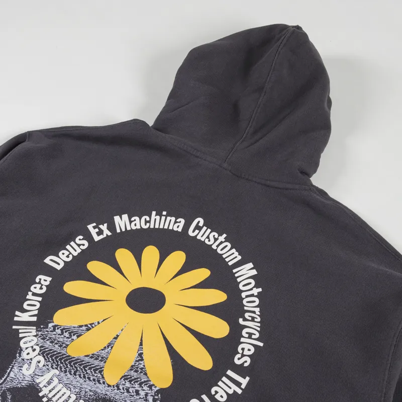 Deus Ex Machina Heads Roll Hoodie Anthracite-2