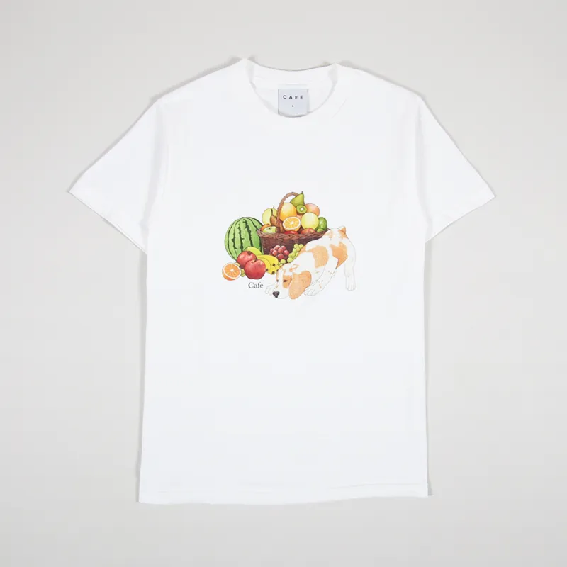 Skateboard Cafe Healthy T Shirt White
