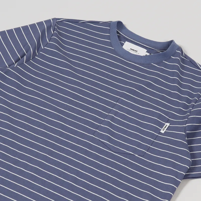 Parlez Helm Pocket T Shirt Dusty Blue-1