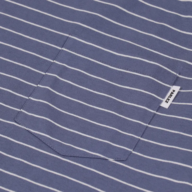Parlez Helm Pocket T Shirt Dusty Blue-2