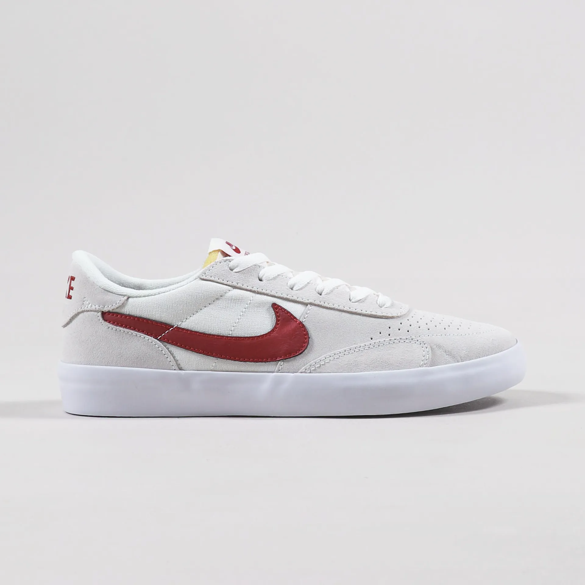 Nike SB Heritage Vulc Premium Shoes Summit White Gym Red