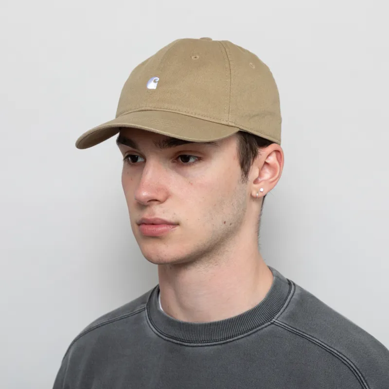 Carhartt WIP Madison Logo Cap Leather White