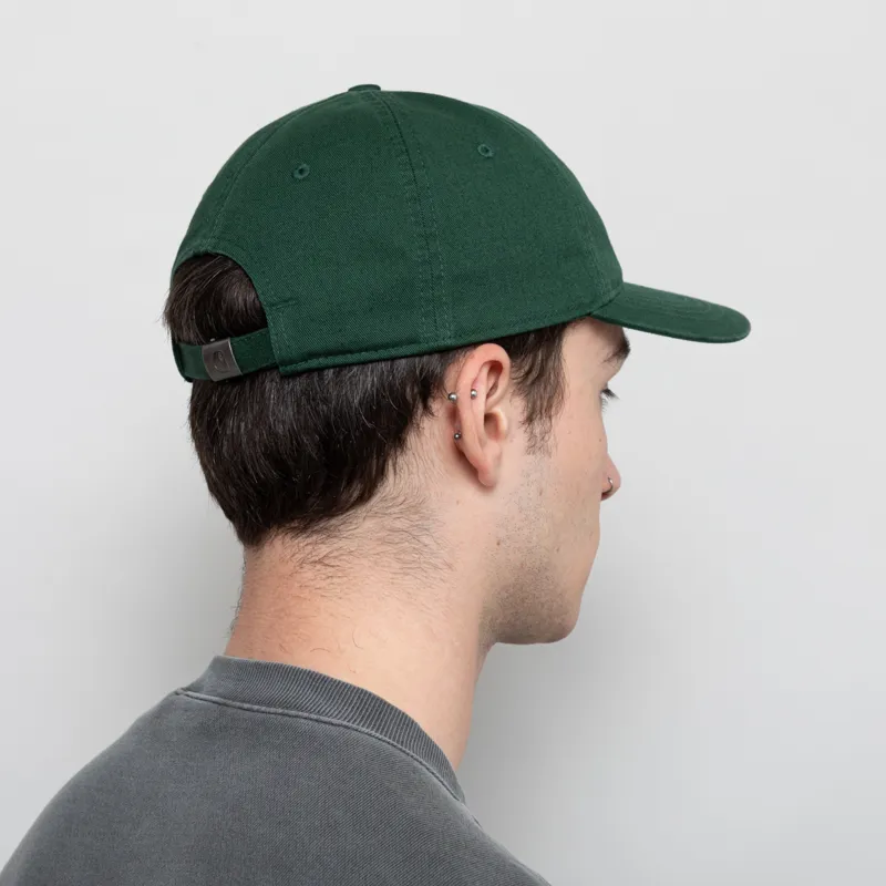 Carhartt WIP Madison Logo Cap Conifer White-1