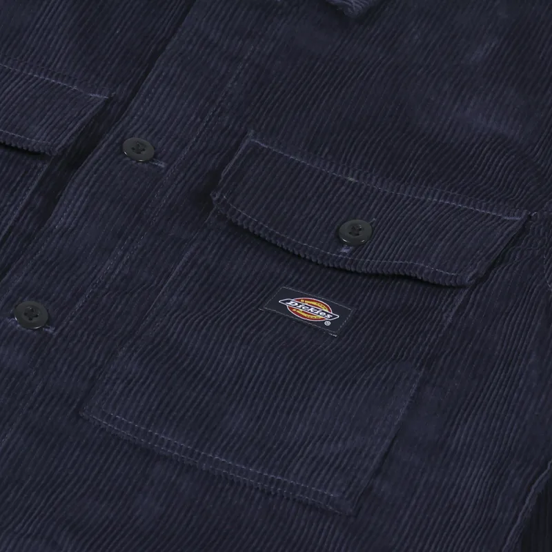 Dickies Higginson Long Sleeve Shirt Navy Blue-5