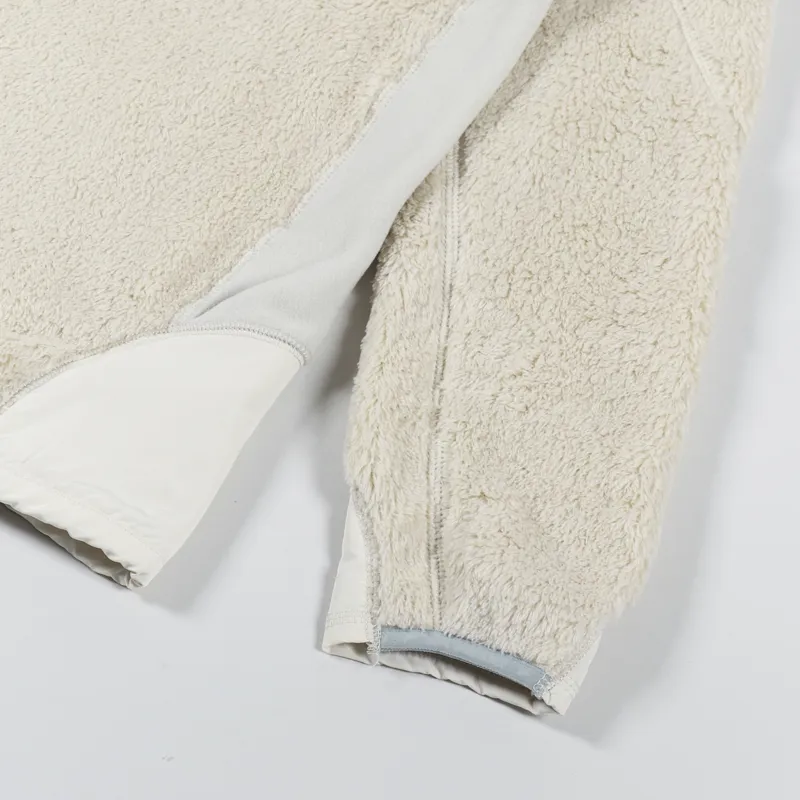And Wander High Loft Fleece Jacket Off White-6