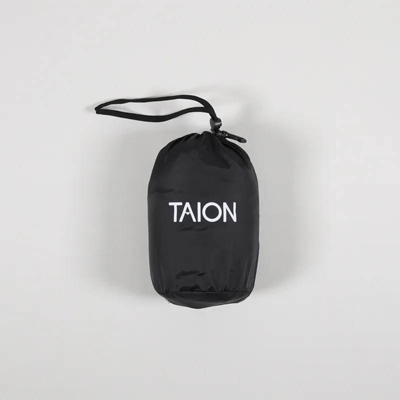 Taion High Neck Zip Down Jacket Dark Purple-4