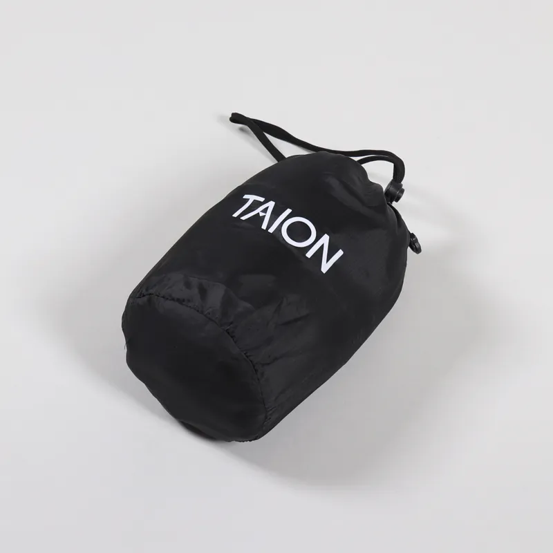 Taion High Neck Zip Down Jacket Dark Purple-3