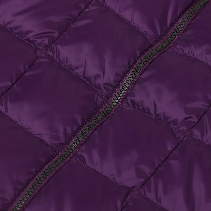 Taion High Neck Zip Down Jacket Dark Purple-8