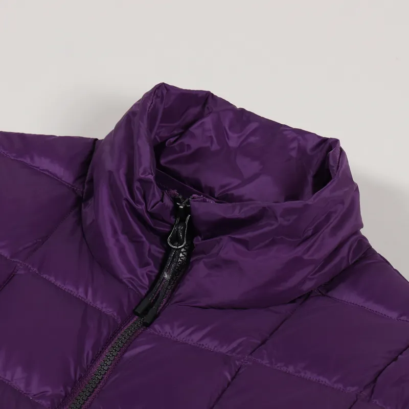 Taion High Neck Zip Down Jacket Dark Purple-9