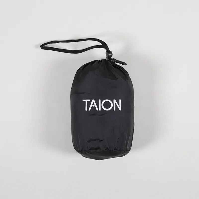 Taion High Neck Zip Down Jacket Navy-3