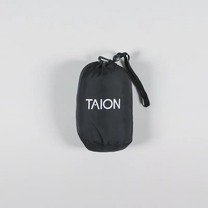 Taion High Neck Zip Liner Down Vest Black-3