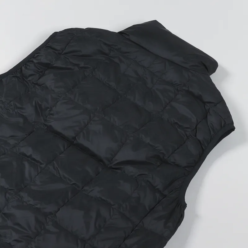 Taion High Neck Zip Liner Down Vest Black-6