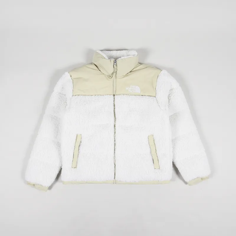 The North Face High Pile Nuptse Insulated Down Jacket Gardenia White Gravel