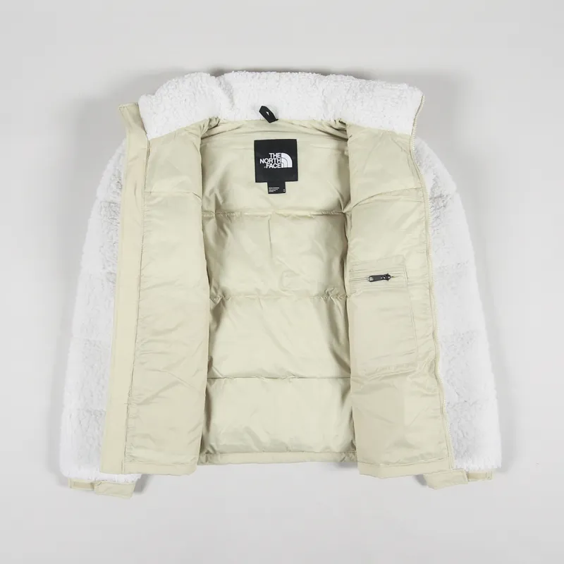 The North Face High Pile Nuptse Insulated Down Jacket Gardenia White Gravel-1