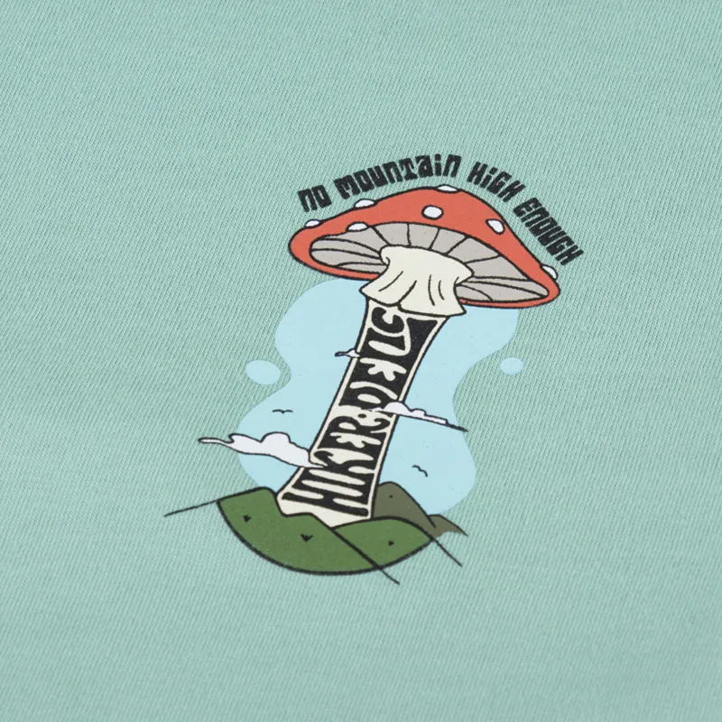 Hikerdelic Mountain High T Shirt Jade Green-5