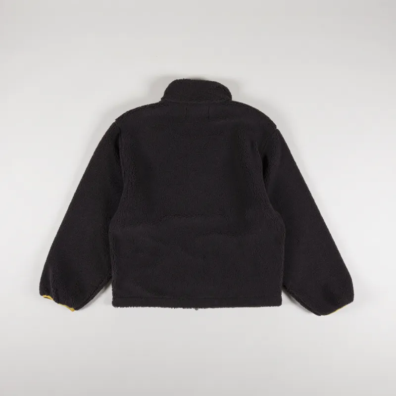 Taikan High Pile Fleece Jacket Brown Yellow-2