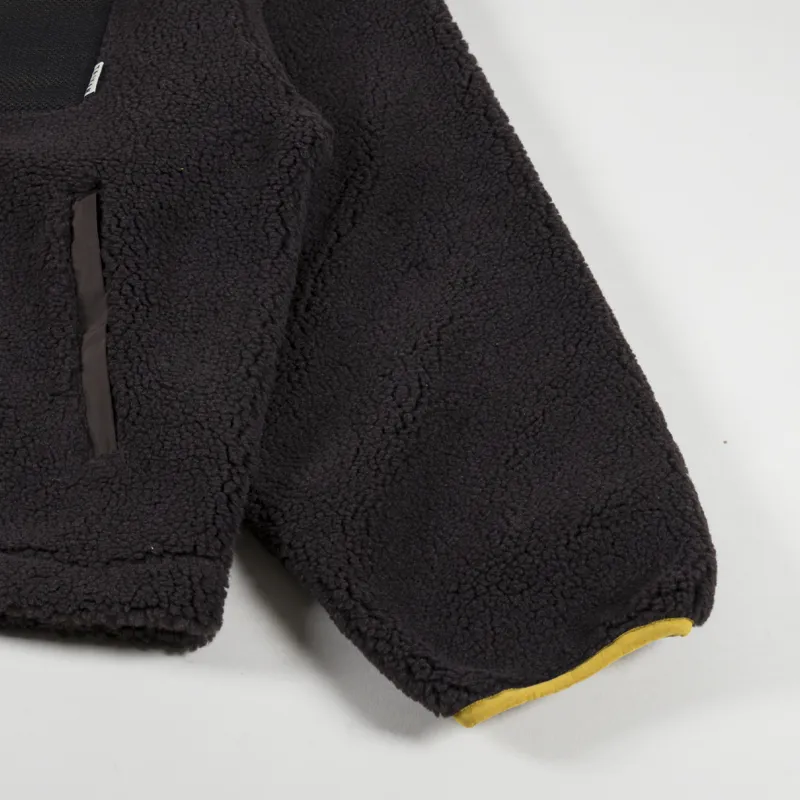 Taikan High Pile Fleece Jacket Brown Yellow-6