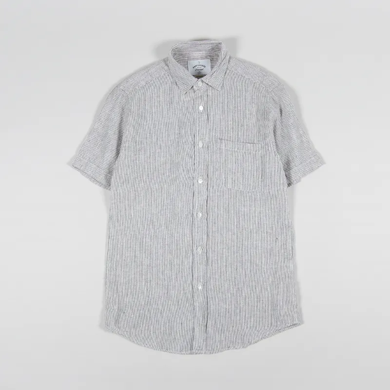Portuguese Flannel Highline Shirt Brown Stripe