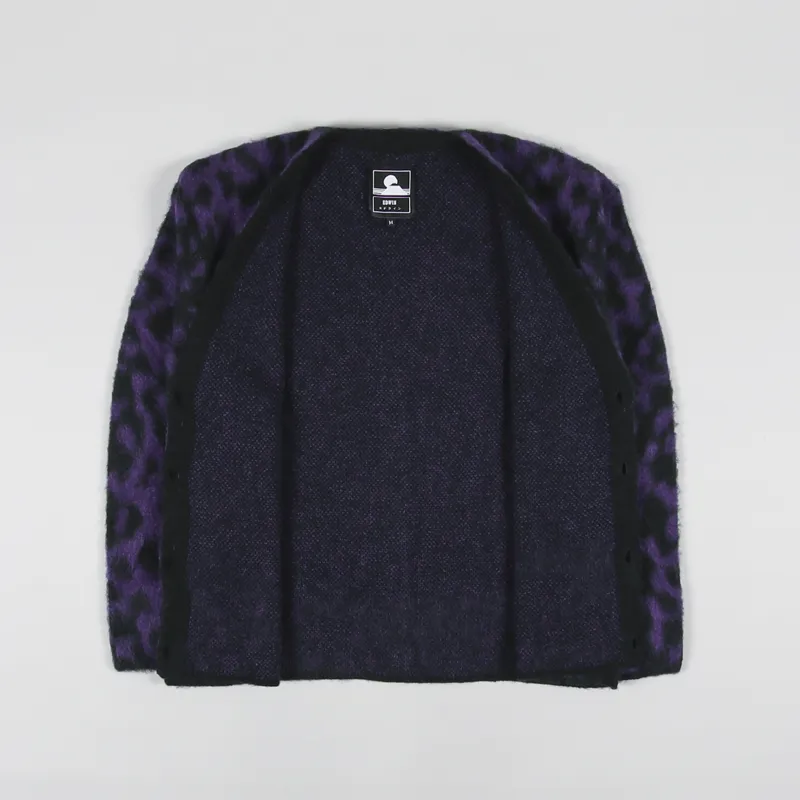 Edwin Hiji Cardigan Violet Black-1
