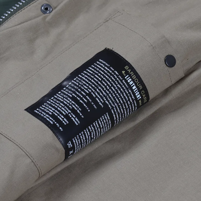 Barbour Hiking Wax Jacket Light Forest-7