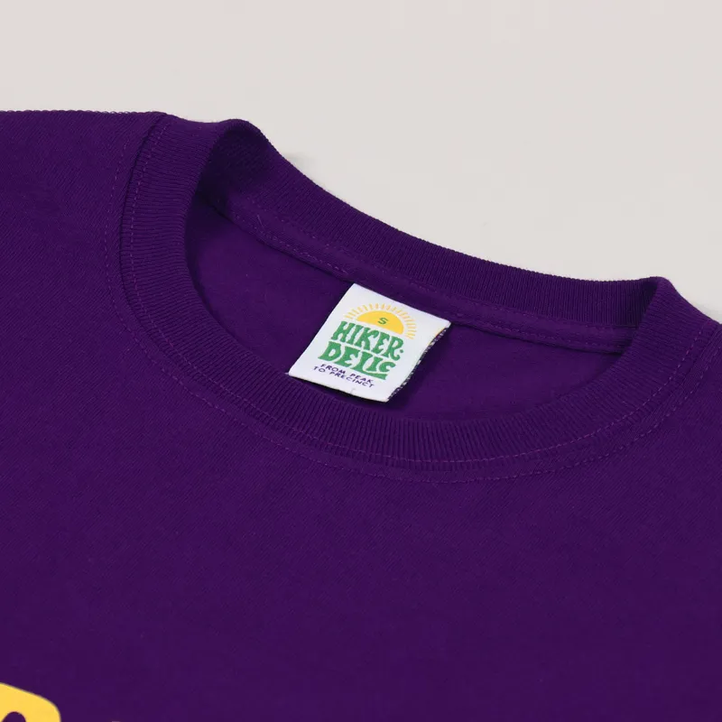 Hikerdelic Text T Shirt Purple Lilac-3
