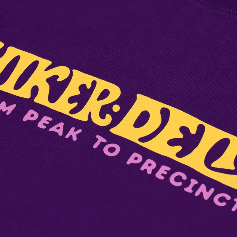 Hikerdelic Text T Shirt Purple Lilac-2