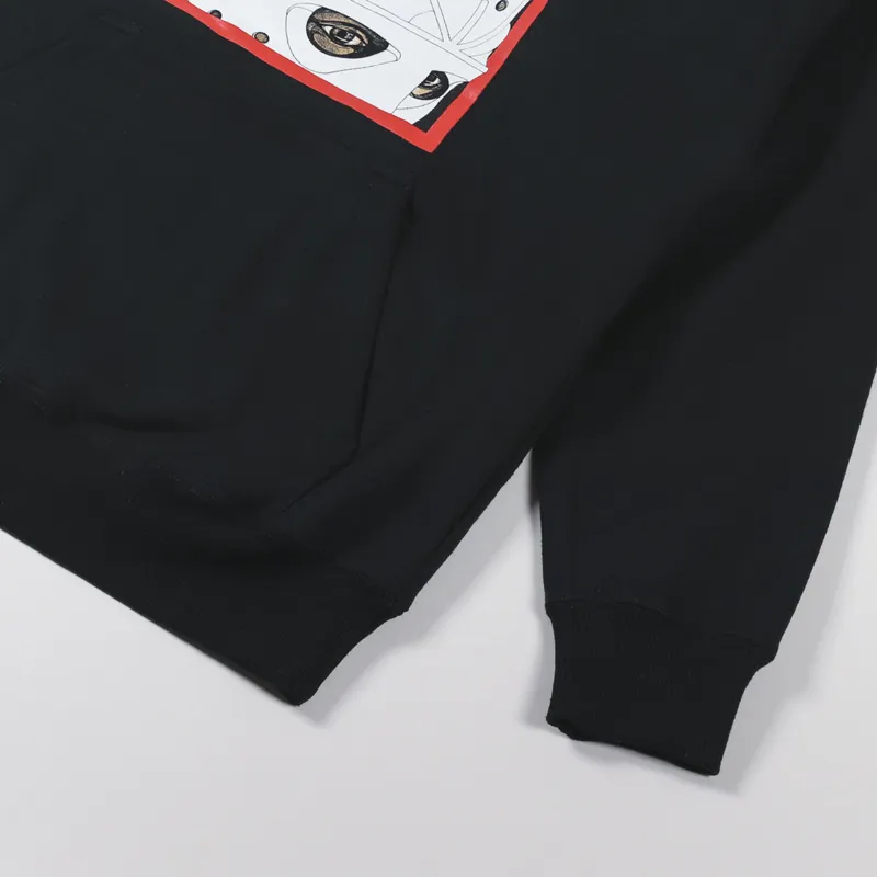 Hockey Half Mask Hoodie Black-5