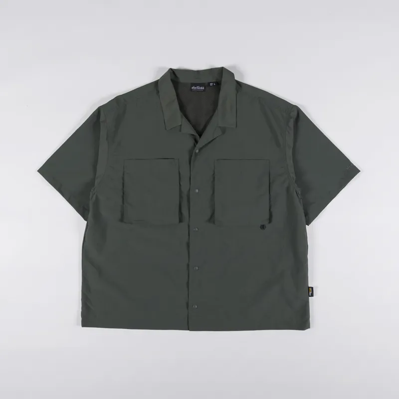 Wild Things Half Sleeve Camp Shirt Olive