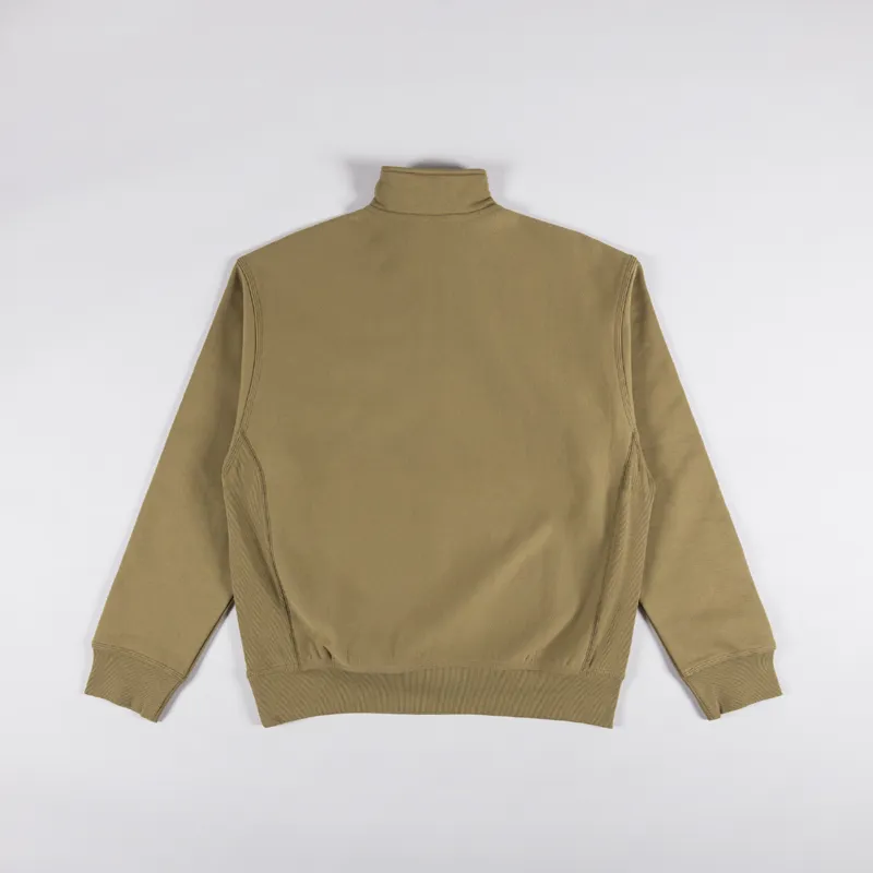 Carhartt WIP Half Zip American Script Sweat Larch-1