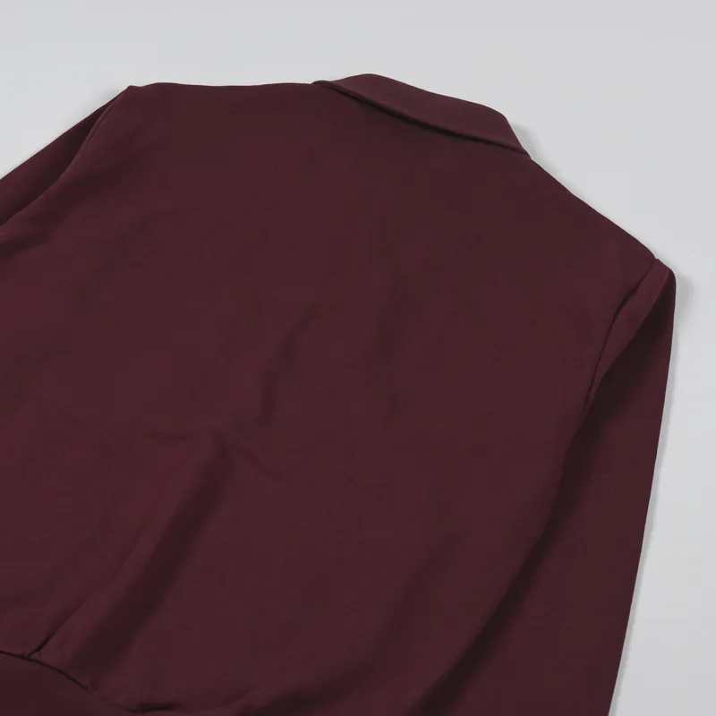 Fred Perry Reissues Half Zip Sweatshirt Oxblood-5