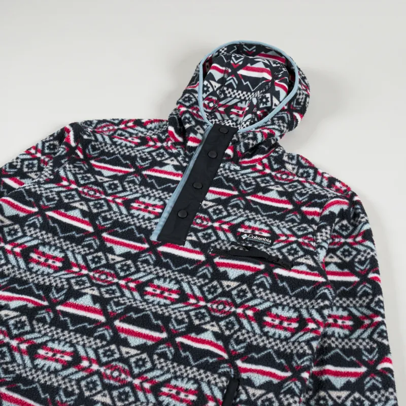 Columbia Sportswear Mens Helvetia Fleece Hoodie Black Checkered