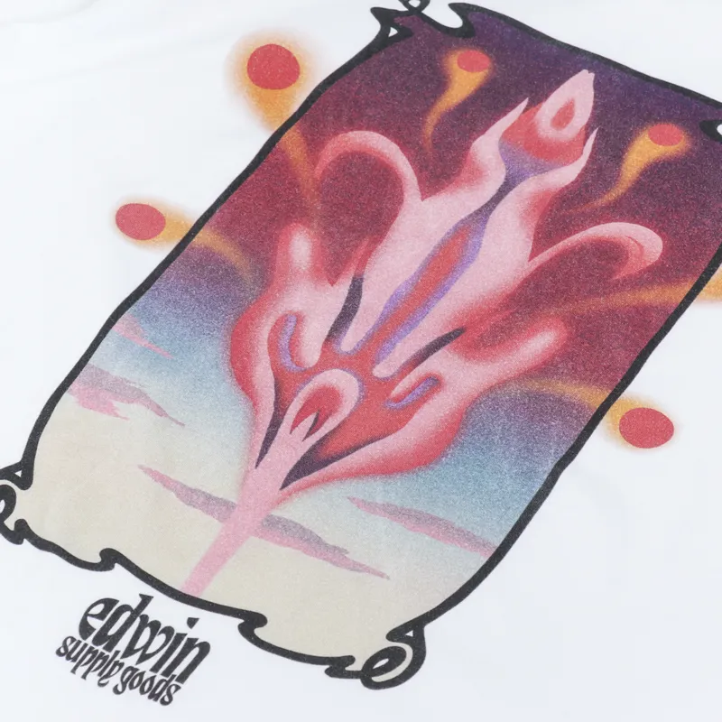 Edwin Hana No Shita T Shirt White-5