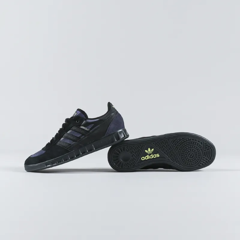 Adidas originals handball top trainers in black b41523 top