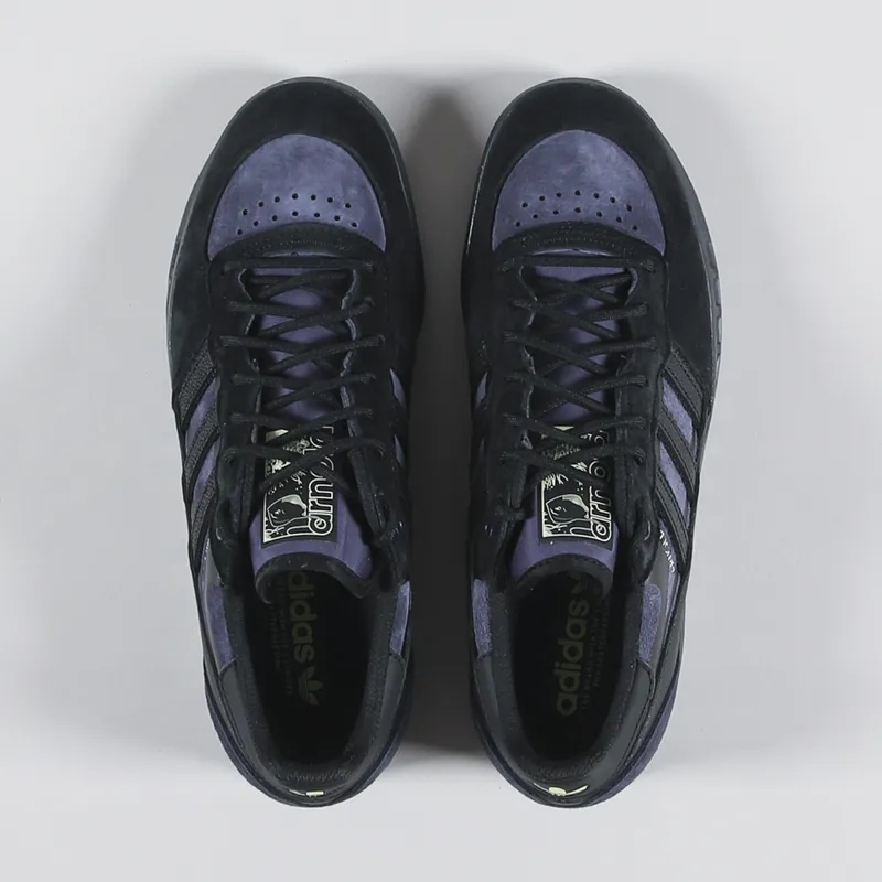 Adidas Skateboarding Handball Top x Mike Arnold Shoes Black Shadow Navy Pulse Yellow-1