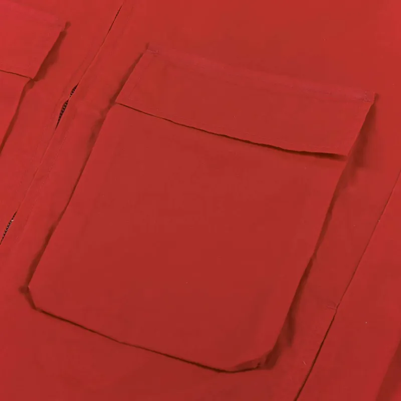 Universal Works Hangout Jacket Red Tek Wax-7