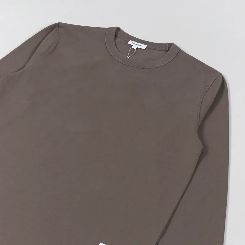 Norse Projects Holger Tab Series Long Sleeve T Shirt Taupe-3