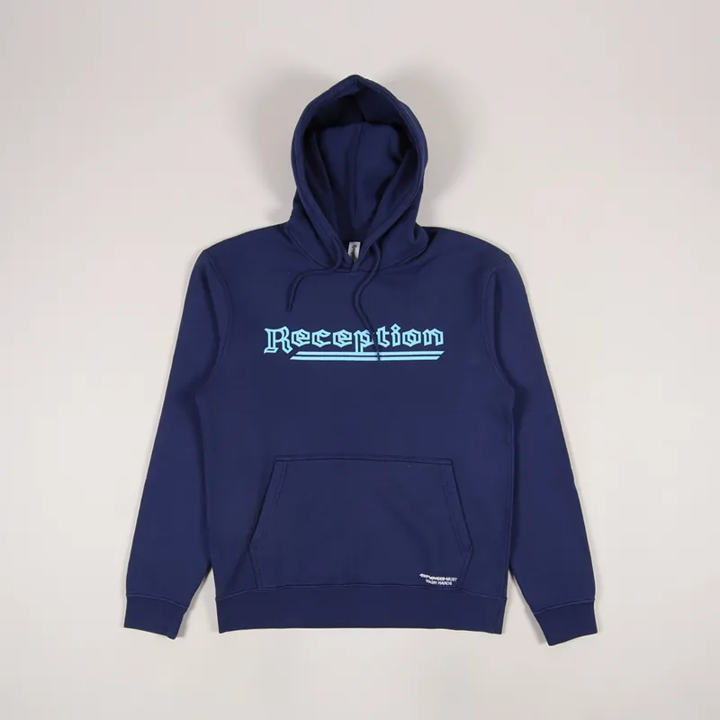 Reception Hooded Sweat Work Blue