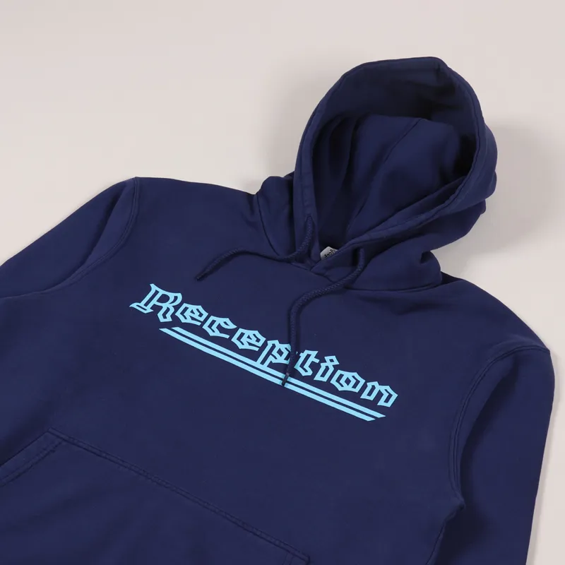 Reception Hooded Sweat Work Blue-2