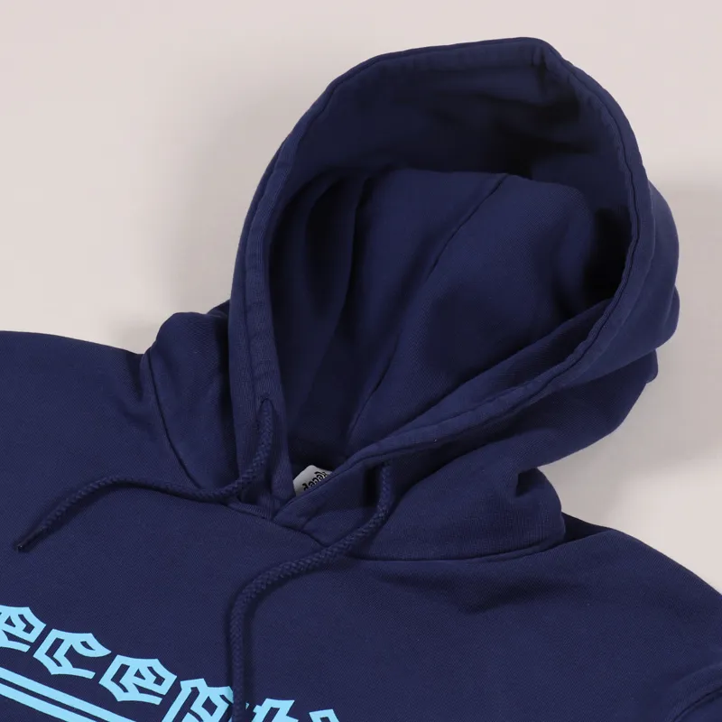 Reception Hooded Sweat Work Blue-7