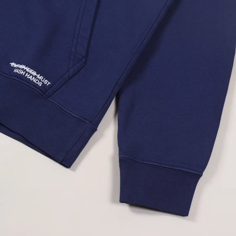 Reception Hooded Sweat Work Blue-4