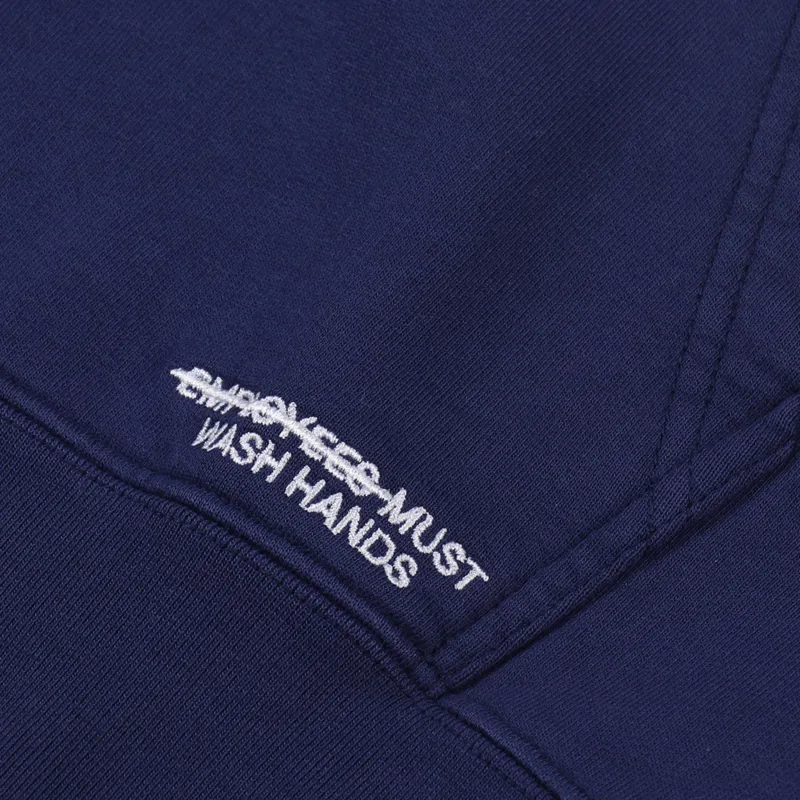 Reception Hooded Sweat Work Blue-5