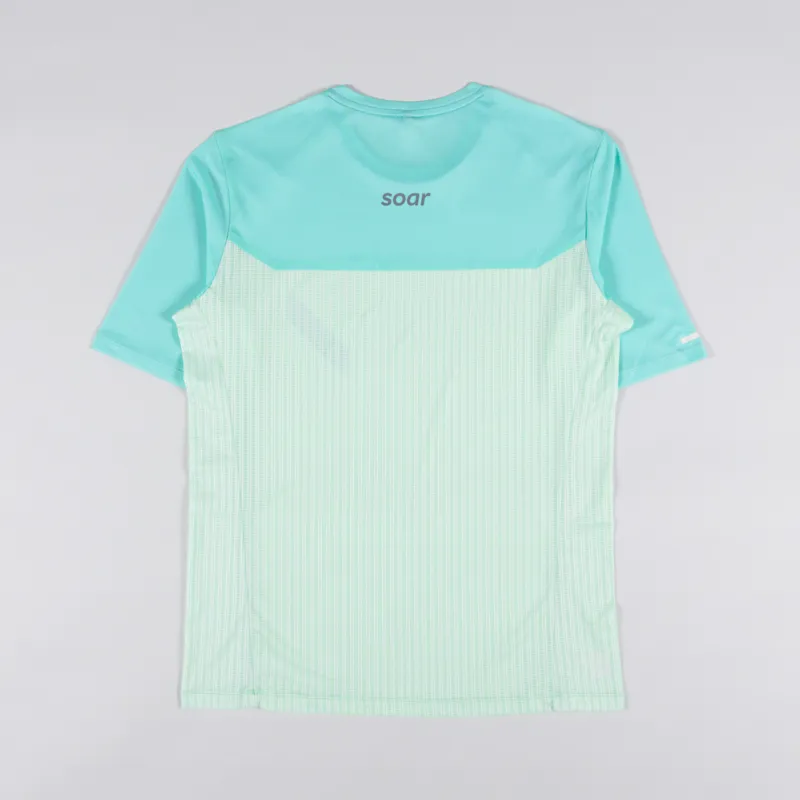 SOAR Running Hot Weather T Shirt Green-1